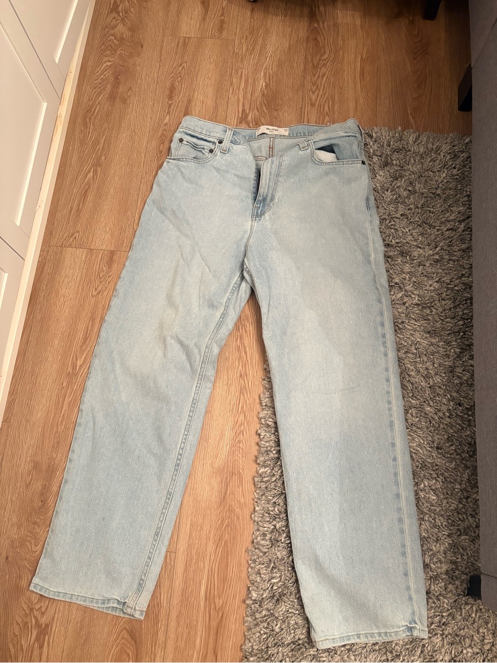 Hollister Light Wash Bootcut Jeans - Light Blue